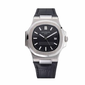 Patek Philippe Nautilus Black leather